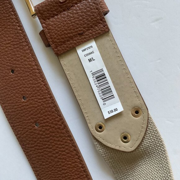 STEVE MADDEN Women's Stretch Belt NWT Size M/L - Picture 3 of 4